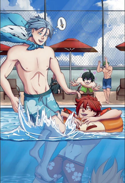 Pool Party Sk8 Piece